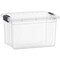Superio Clear Storage Box with Lid, Plastic Container Bins for Organizing, Stackable Crates, BPA Free, Non Toxic, Odor Free, Organizers for Home, Office, School, and Dorm